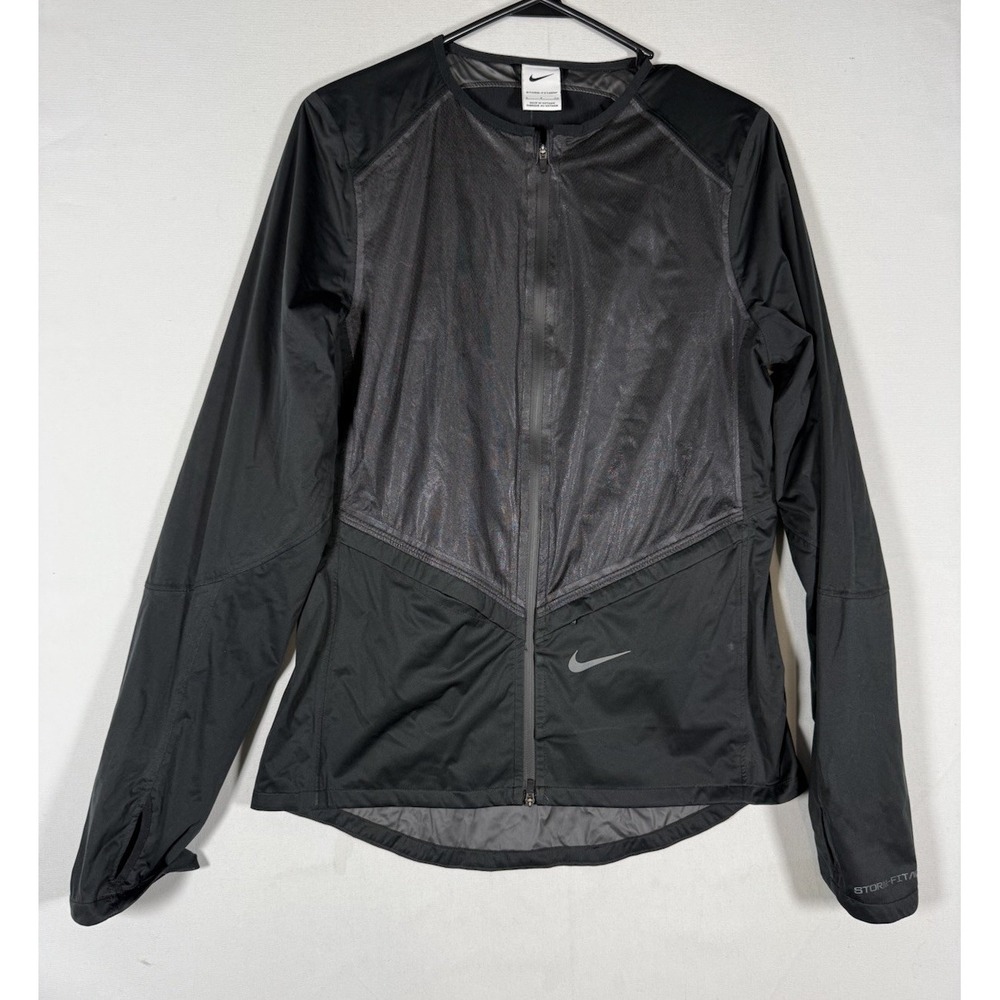 Nike Running Division Storm-FIT ADV Jacket Womens Small Black Grey DD6419-010